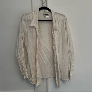 Flax linen button down